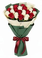 Букет Микс из красных и белых роз #REPLACE_PRED# Кирове
