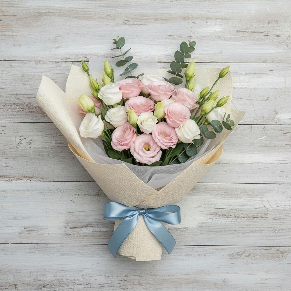 Букет цветов из: Лизиантусы в Кирове